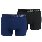 Levis Kalsonger 2P Base Boomer Piquee Boxer Blå bomull Large Herr