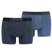 Levis Kalsonger 2P Base Herringbone Boxer Blå bomull XX-Large Herr