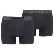 Levis Kalsonger 2P Organic Cotton Base Boxer Svart bomull Large Herr