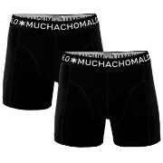 Muchachomalo Kalsonger 2P Cotton Stretch Basic Boxers Svart bomull Lar...