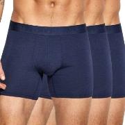 Panos Emporio Kalsonger 3P Base Bamboo Cotton Boxer Marin Medium Herr