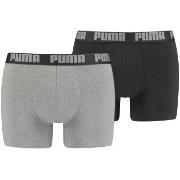 Puma Kalsonger 2P Basic Boxer Svart/Grå bomull Small Herr