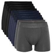 Resteröds Kalsonger 10P Bamboo Boxer Brief Grå/Blå Small Herr