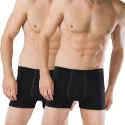 Schiesser Kalsonger 2P Essentials Boxer Briefs Svart bomull Small Herr