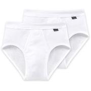 Schiesser Kalsonger 2P Essentials Fine Rib Sports Briefs Vit bomull La...