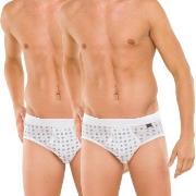 Schiesser Kalsonger 2P Essentials Sport Briefs With Fly Vit bomull Med...