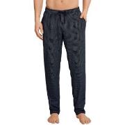 Schiesser Mix and Relax Jersey Lounge Pants Blå Mönstrad bomull X-Larg...