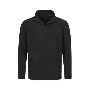 Stedman Active Fleece Half-Zip For Men Svart polyester Large Herr