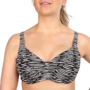 Trofe Graphic Nice Underwired Bikini Bra Svart/Vit D 40 Dam