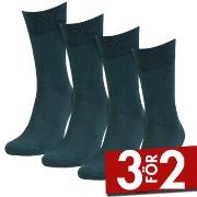 Amanda Christensen Strumpor 4P Bamboo Crew Socks Grön Strl 43/46