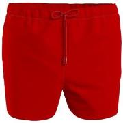 Tommy Hilfiger Badbyxor Solid Swimshorts Röd XX-Large Herr