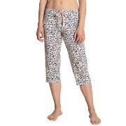 Calida Favourites Dreams Capri Pants Vit Mönstrad bomull Large Dam