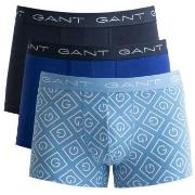 Gant Kalsonger 3P Icon G Trunk Blå bomull XX-Large Herr