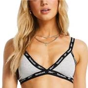 Reebok BH Dotty Triangle Bra Grå bomull Medium Dam