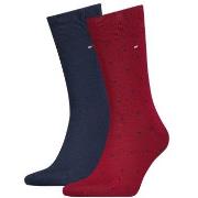 Tommy Hilfiger Strumpor 2P Men Dot Socks Blå/Röd Strl 39/42 Herr