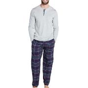 Jockey Pants Flannel Marin Rutig bomull Large Herr