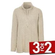 Damella Knitted Lounge Top Beige XX-Large Dam