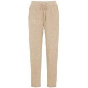 Damella Knitted Lounge Pants Beige X-Large Dam