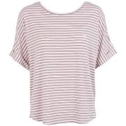 Missya Softness Stripe SS T-shirt Lila modal Medium Dam