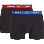 Nike Kalsonger 2P Everyday Cotton Stretch Trunk Svart/Blå bomull Mediu...