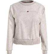 Tommy Hilfiger Tonal Logo Lounge Sweatshirt Beige Large Dam