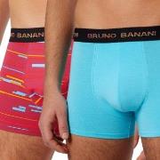 Bruno Banani Kalsonger 2P Connect Boxer Röd/Blå bomull Small Herr