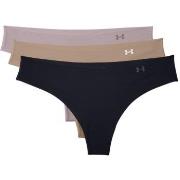 Under Armour Trosor 3P Pure Stretch Thong Svart m Beige Large Dam