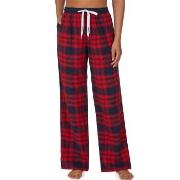 DKNY Just Checking In Sleep Pant Röd Mönstrad X-Small Dam