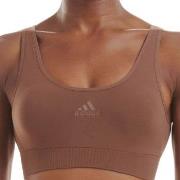 adidas BH BOS Smart Micro 720 Seamless Lounge Bra Mörkbrun polyamid Me...