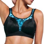 Freya BH Dynamic Soft Sports Bra Svart/Blå I 85 Dam