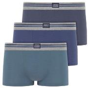 Jockey Kalsonger 3P Cotton Stretch Short Trunk Blå bomull X-Large Herr