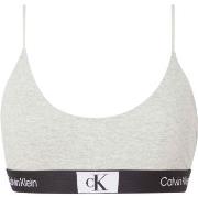 Calvin Klein BH CK96 Unlined Bralette Ljusgrå bomull X-Large Dam