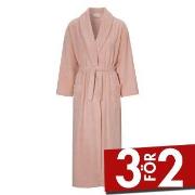 Damella Soft Velour Terry Robe Rosa Small Dam