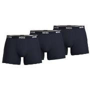 BOSS Kalsonger 3P Cotton Stretch Boxer Brief Long Mörkblå bomull XX-La...