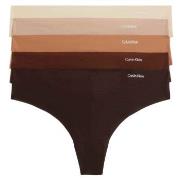 Calvin Klein Trosor 5P Invisible Thongs Flerfärgad Small Dam