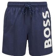 BOSS Badbyxor Swimshorts Octopus Blå polyamid Small Herr