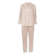 Lady Avenue Pure Silk Basic Pyjamas Pärlvit silke Medium Dam