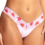 Hanky Panky Trosor Classic Cotton Low Rise Thong Rosa/Röd bomull One S...