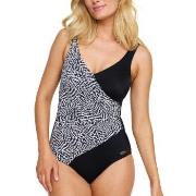 Damella Julia Patterned Swimsuit Svart 44 Dam