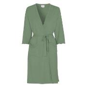 Damella Viscose Plain Wave Robe Ljusgrön Bambu X-Large Dam