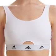 adidas BH Scoop Bralette Vit bomull Medium Dam