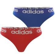 adidas Trosor 2P Underwear Brazilian Thong Blå/Röd bomull Large Dam