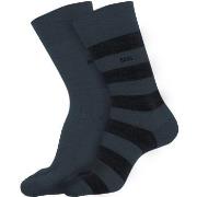 BOSS Strumpor 2P RS Block CC Socks Svart/Blå Strl 39/42