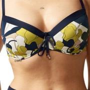 Chantelle Flowers Underwire Bikini Bra Blå m blommor F 75 Dam