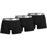 BOSS Kalsonger 3P Cotton Stretch Boxer Brief Long Svart/Vit bomull X-L...