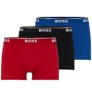 BOSS Kalsonger 3P Cotton Stretch Trunks Svart/Blå bomull Medium Herr