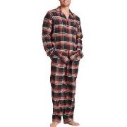 Jockey Cotton Flannel Pyjama Svart bomull Small Herr