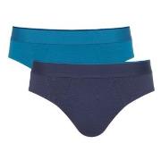 Sloggi Kalsonger 2P Men Ever Airy Brief C2P Marin/Blå bomull XX-Large ...