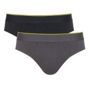 Sloggi Kalsonger 2P Men Ever Airy Brief C2P Grå/Svart bomull XX-Large ...