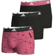 adidas Kalsonger 3P Active Flex Cotton Trunk Svart/Rosa bomull X-Large...